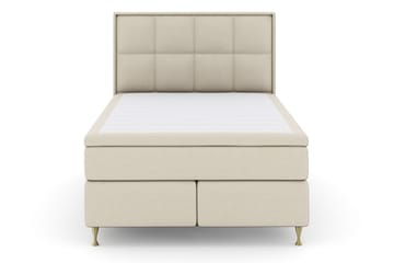Select No 5 Komplett Sängpaket 140x200 Fast Latex - Beige/Guld - Möbler - Säng - Kontinentalsäng