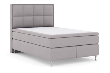 Select No 5 Komplett Sängpaket 140x200 Fast Latex - Ljusgrå/Silver - Möbler - Säng - Kontinentalsäng