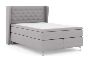 Select No 5 Komplett Sängpaket 140x200 Fast Watergel - Ljusgrå/Silver - Möbler - Säng - Kontinentalsäng