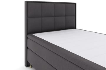 Select No 5 Komplett Sängpaket 140x200 Fast Watergel - Mörkgrå/Guld - Möbler - Säng - Kontinentalsäng