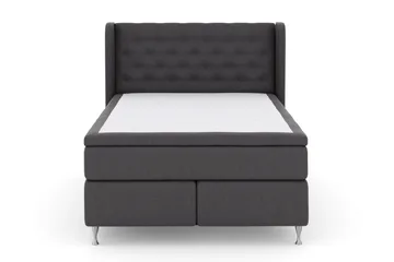 Select No 5 Komplett Sängpaket 140x200 Fast Watergel - Mörkgrå/Silver - Möbler - Säng - Kontinentalsäng