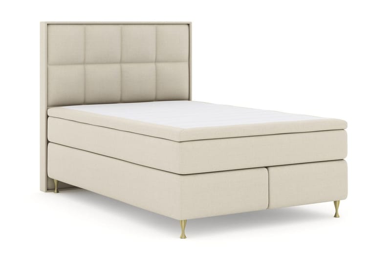 Select No 5 Komplett Sängpaket 140x200 Fast/Medium Latex - Beige/Guld - Möbler - Säng - Kontinentalsäng