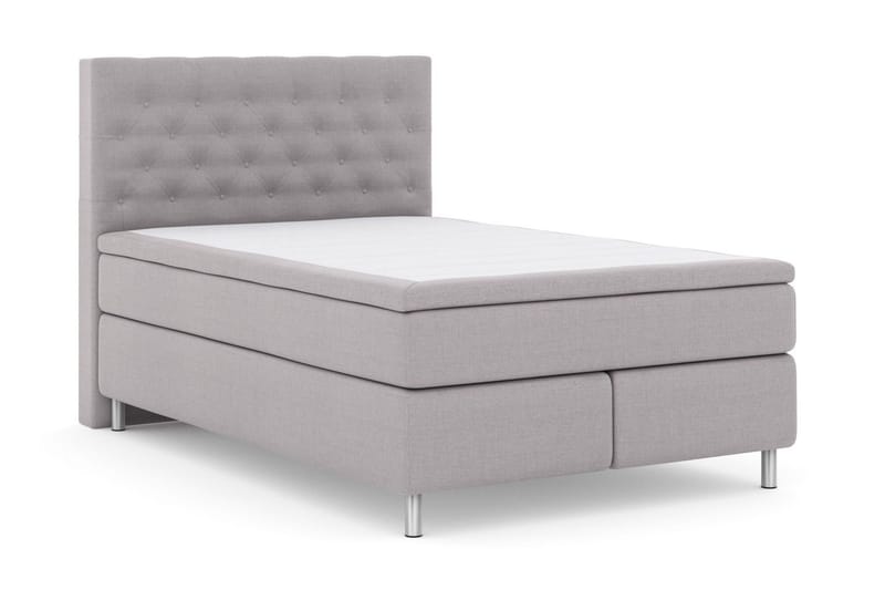 Select No 5 Komplett Sängpaket 140x200 Fast/Medium Latex - Ljusgrå/Metall - Möbler - Säng - Kontinentalsäng