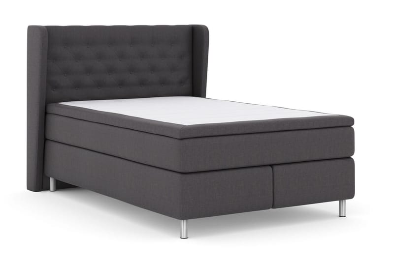 Select No 5 Komplett Sängpaket 140x200 Fast/Medium Latex - Mörkgrå/Metall - Möbler - Säng - Kontinentalsäng