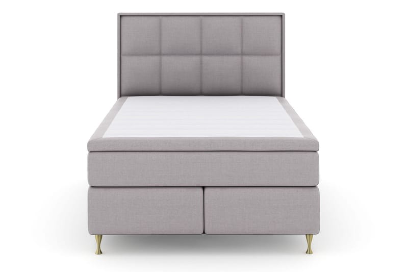Select No 5 Komplett Sängpaket 140x200 Fast/Medium Watergel - Ljusgrå/Guld - Möbler - Säng - Kontinentalsäng