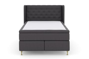 Select No 5 Komplett Sängpaket 140x200 Fast/Medium Watergel - Mörkgrå/Guld - Möbler - Säng - Kontinentalsäng