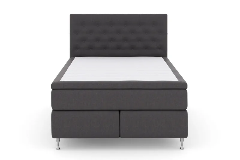 Select No 5 Komplett Sängpaket 140x200 Fast/Medium Watergel, Mörkgrå/Silver