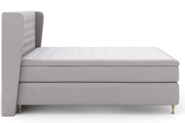 Select No 5 Komplett Sängpaket 160x200 Medium Latex - Ljusgrå/Guld - Möbler - Säng - Kontinentalsäng