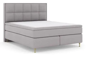 Select No 5 Komplett Sängpaket 160x200 Medium Watergel - Ljusgrå/Guld - Möbler - Säng - Kontinentalsäng