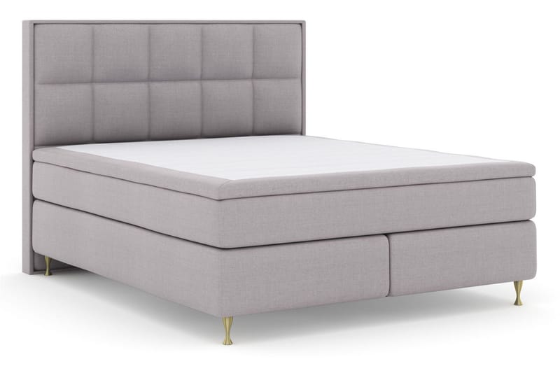 Select No 5 Komplett Sängpaket 160x200 Medium Watergel - Ljusgrå/Guld - Möbler - Säng - Kontinentalsäng