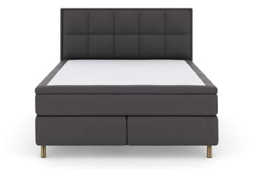 Select No 5 Komplett Sängpaket 180x200 Fast Watergel - Mörkgrå/Koppar - Möbler - Säng - Kontinentalsäng
