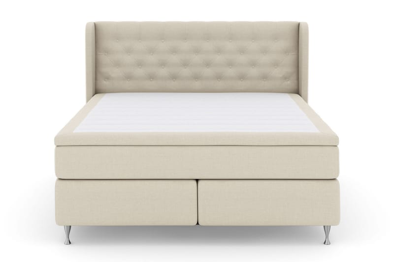 Select No 5 Komplett Sängpaket 180x200 Fast/Medium Latex, Beige/Silver