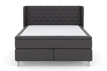Select No 5 Komplett Sängpaket 180x200 Fast/Medium Watergel - Mörkgrå/Metall - Möbler - Säng - Kontinentalsäng