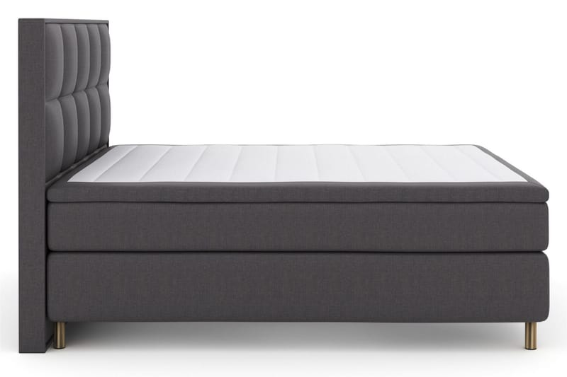Select No 5 Komplett Sängpaket 210x210 Fast Watergel - Mörkgrå/Koppar - Möbler - Säng - Kontinentalsäng