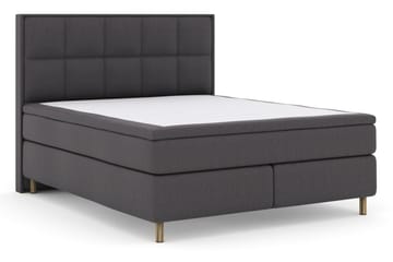 Select No 5 Komplett Sängpaket 210x210 Fast Watergel - Mörkgrå/Koppar - Möbler - Säng - Kontinentalsäng
