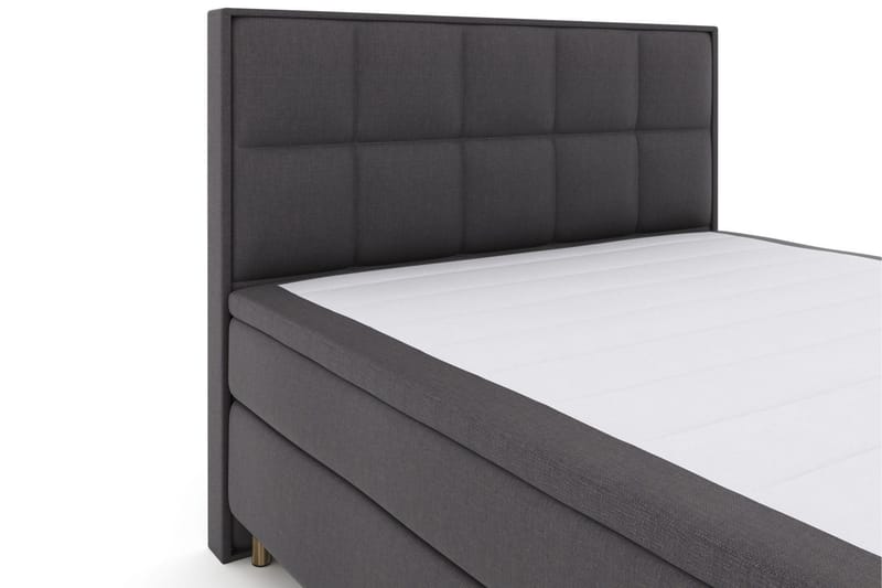 Select No 5 Komplett Sängpaket 210x210 Fast Watergel - Mörkgrå/Koppar - Möbler - Säng - Kontinentalsäng