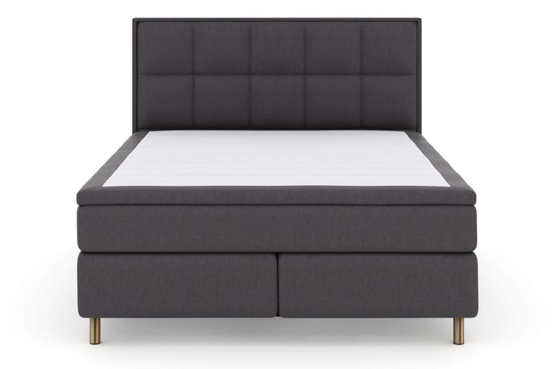 Select No 5 Komplett Sängpaket 210x210 Fast Watergel - Mörkgrå/Koppar - Möbler - Säng - Kontinentalsäng