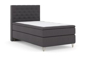 Select No 5 Kontinentalsäng 120x200 Medium Watergel - Mörkgrå/Metall V-Form - Möbler - Säng - Enkelsäng