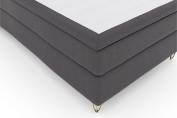 Select No 5 Kontinentalsäng 120x200 Medium Watergel - Mörkgrå/Metall V-Form - Möbler - Säng - Enkelsäng