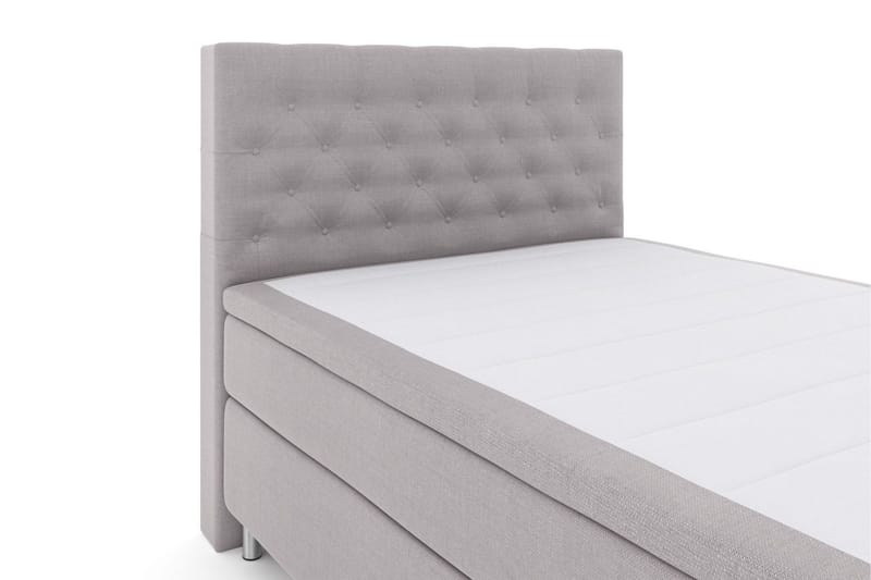 Select No 5 Kontinentalsäng 140x200 Fast/Medium Latex - Ljusgrå/Metall - Möbler - Säng - Kontinentalsäng