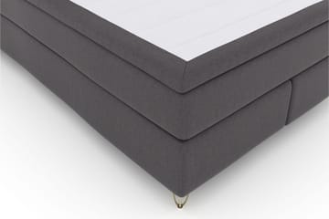 Select No 5 Kontinentalsäng 140x200 Fast/Medium Watergel - Mörkgrå/Metall V-Form - Möbler - Säng - Kontinentalsäng
