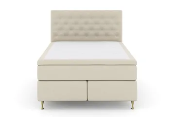 Select No 5 Kontinentalsäng 140x200 Medium Watergel - Beige/Guld - Möbler - Säng - Kontinentalsäng