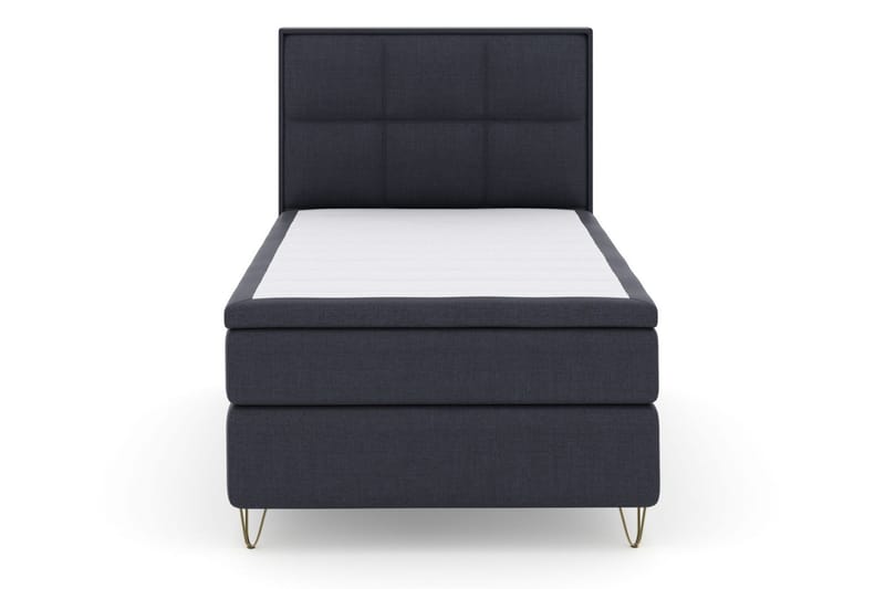 Select No 6 Komplett Sängpaket 120x200 Medium Memory/Pocket, Blå/Metall V-form