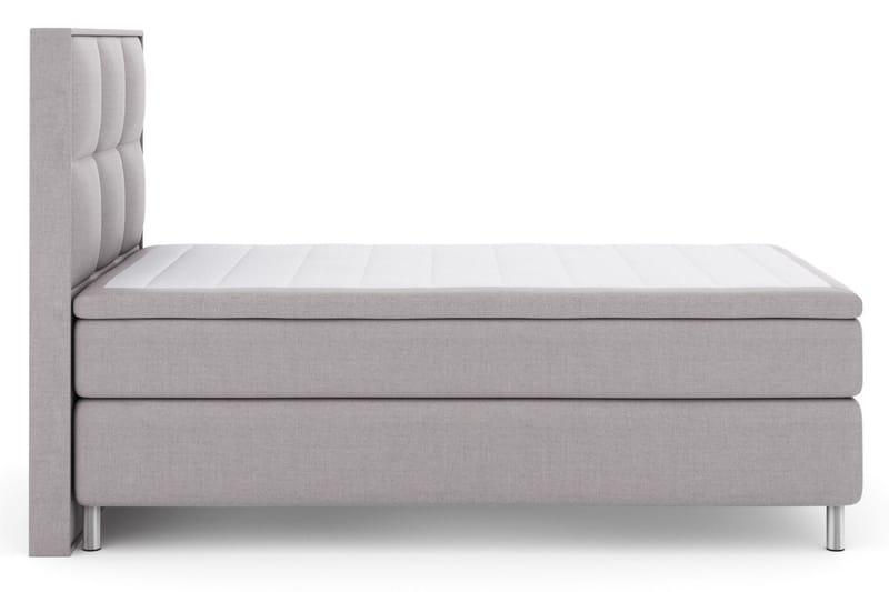 Select No 6 Komplett Sängpaket 120x200 Medium Memory/Pocket - Ljusgrå/Metall - Möbler - Säng - Enkelsäng