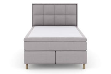 Select No 6 Komplett Sängpaket 140x200 Fast/Medium Watergel - Ljusgrå/Koppar - Möbler - Säng - Kontinentalsäng
