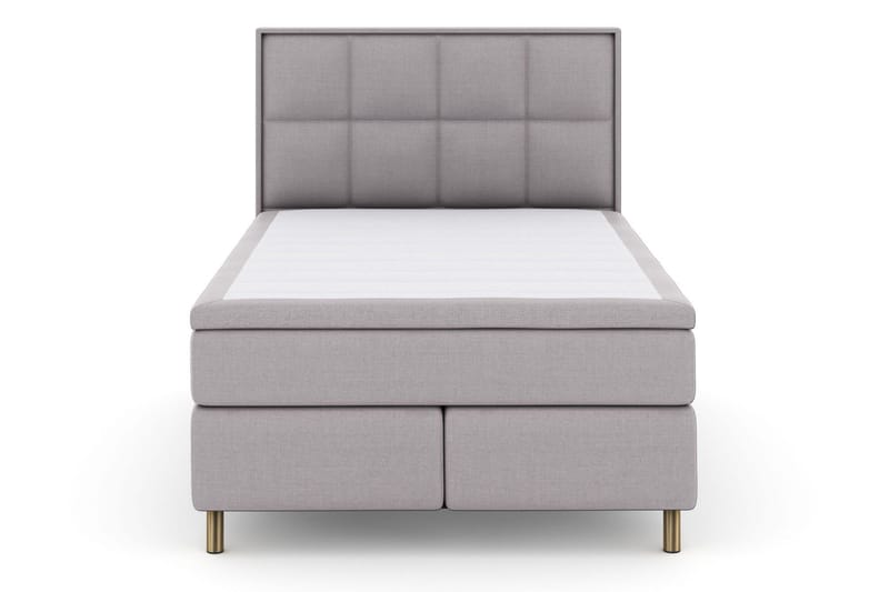 Select No 6 Komplett Sängpaket 140x200 Fast/Medium Watergel - Ljusgrå/Koppar - Möbler - Säng - Kontinentalsäng