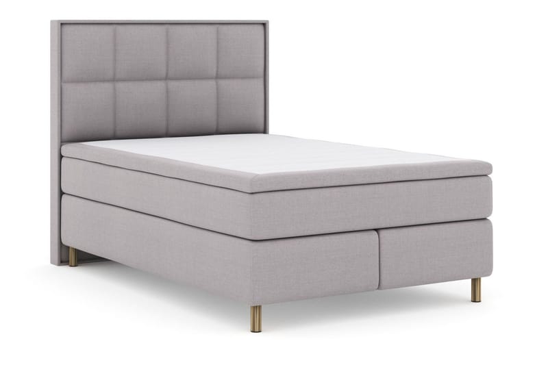 Select No 6 Komplett Sängpaket 140x200 Fast/Medium Watergel - Ljusgrå/Koppar - Möbler - Säng - Kontinentalsäng