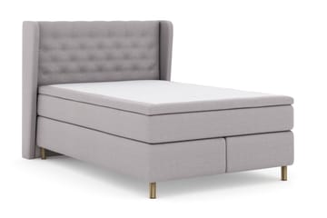 Select No 6 Komplett Sängpaket 140x200 F/M Latex/Memory - Ljusgrå/Koppar - Möbler - Säng - Kontinentalsäng