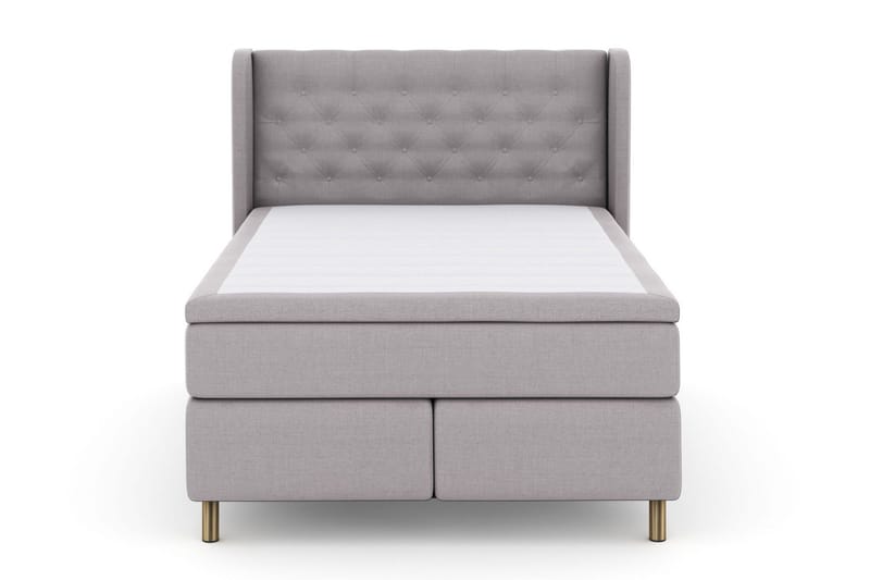 Select No 6 Komplett Sängpaket 140x200 F/M Latex/Memory - Ljusgrå/Koppar - Möbler - Säng - Kontinentalsäng