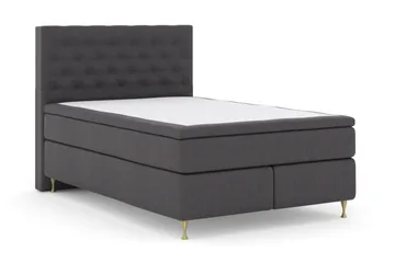 Select No 6 Komplett Sängpaket 140x200 F/M Latex/Memory - Mörkgrå/Guld - Möbler - Säng - Kontinentalsäng