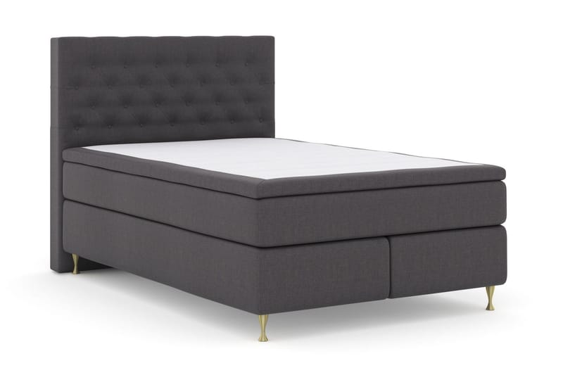 Select No 6 Komplett Sängpaket 140x200 F/M Latex/Memory - Mörkgrå/Guld - Möbler - Säng - Kontinentalsäng