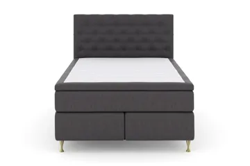 Select No 6 Komplett Sängpaket 140x200 F/M Latex/Memory - Mörkgrå/Guld - Möbler - Säng - Kontinentalsäng