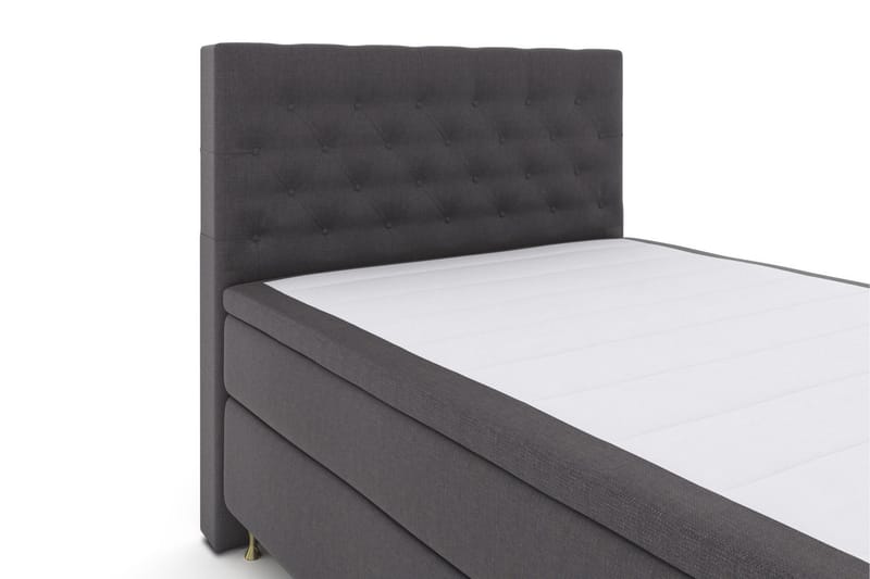 Select No 6 Komplett Sängpaket 140x200 F/M Latex/Memory - Mörkgrå/Guld - Möbler - Säng - Kontinentalsäng
