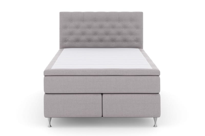 Select No 6 Komplett Sängpaket 140x200 F/M Memory/Pocket, Ljusgrå/Silver