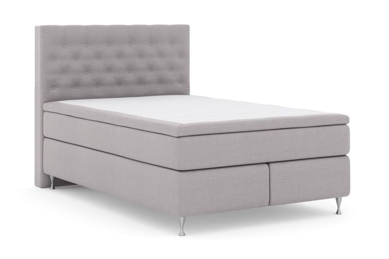 Select No 6 Komplett Sängpaket 140x200 F/M Memory/Pocket - Ljusgrå/Silver - Möbler - Säng - Kontinentalsäng