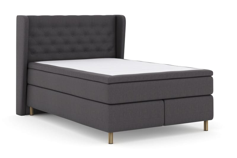 Select No 6 Komplett Sängpaket 140x200 F/M Memory/Pocket - Mörkgrå/Koppar - Möbler - Säng - Kontinentalsäng