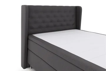 Select No 6 Komplett Sängpaket 140x200 F/M Memory/Pocket - Mörkgrå/Silver - Möbler - Säng - Kontinentalsäng