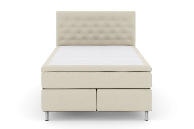 Select No 6 Komplett Sängpaket 160x200 Fast Latex/Memory, Beige/Metall