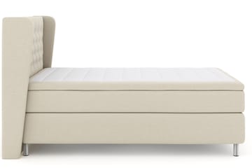 Select No 6 Komplett Sängpaket 160x200 Fast Memory/Pocket - Beige/Metall - Möbler - Säng - Kontinentalsäng
