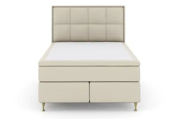 Select No 6 Komplett Sängpaket 160x200 F/M Latex/Memory - Beige/Guld - Möbler - Säng - Kontinentalsäng