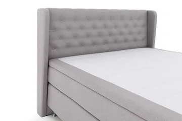 Select No 6 Komplett Sängpaket 180x200 Medium Memory/Pocket - Ljusgrå/Silver - Möbler - Säng - Kontinentalsäng