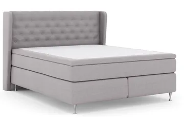 Select No 6 Komplett Sängpaket 180x200 Medium Memory/Pocket - Ljusgrå/Silver - Möbler - Säng - Kontinentalsäng