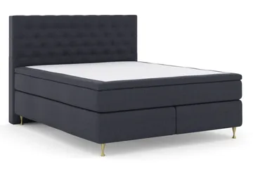 Select No 6 Komplett Sängpaket 210x210 Fast Watergel - Blå/Guld - Möbler - Säng - Kontinentalsäng