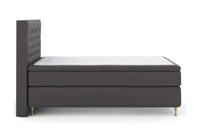 Select No 6 Kontinentalsäng 120x200 Fast Latex/Memory - Mörkgrå - Möbler - Säng - Kontinentalsäng
