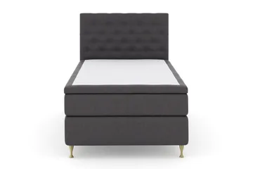 Select No 6 Kontinentalsäng 120x200 Fast Memory/Pocket - Mörkgrå/Guld - Möbler - Säng - Enkelsäng