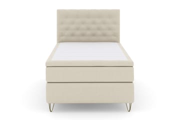 Select No 6 Kontinentalsäng 120x200 Fast Watergel - Beige/Metall V-Form - Möbler - Säng - Enkelsäng